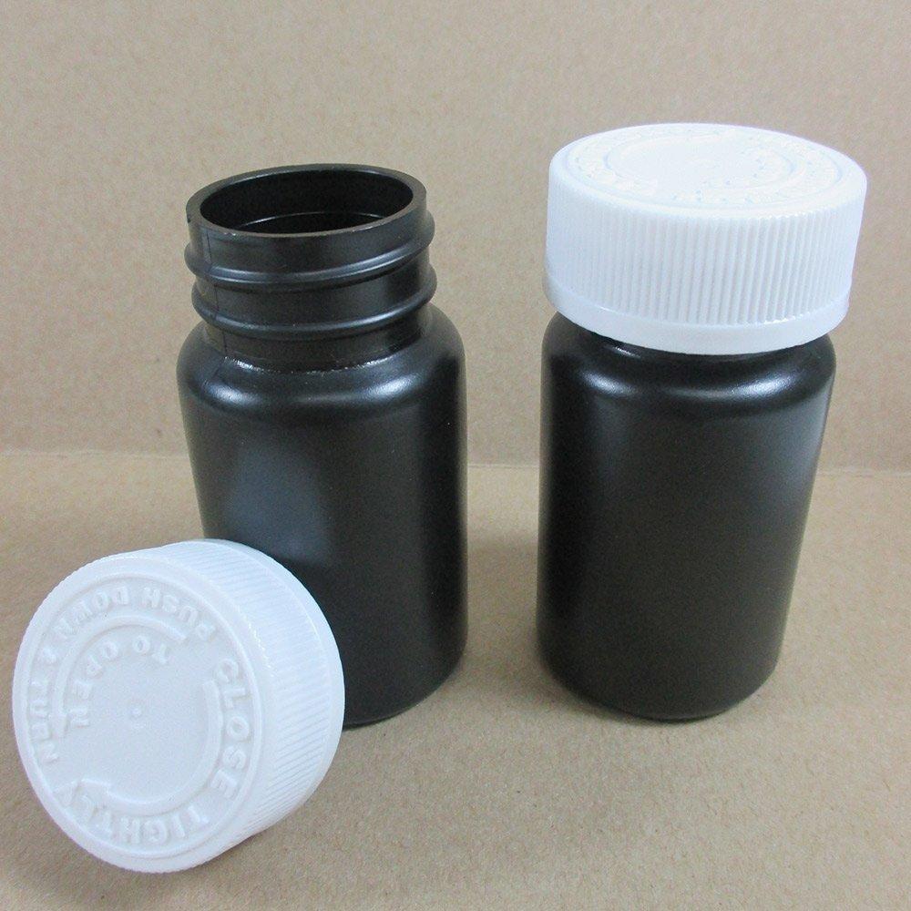 ATB 2 Empty Plastic Pill Bottles Medicine Container Vitamin Case Drug Capsule Holder