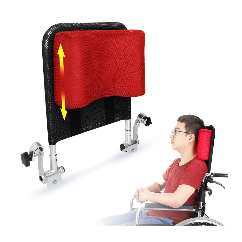 Mybow Wheelchair Headrest Neck Support Head Positioning Pillow Medical Neck Surgery Foam Wedge Keep Head Straight Immobilizer Back Support Cushion Headrest Attachment for Wheelchair Accessories Seniors