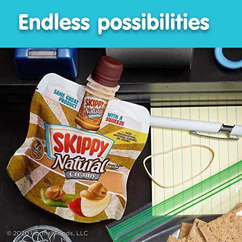 SKIPPY SKIPPY Squeeze Natural Creamy Peanut Butter, 6 Ounce (Pack of 6)