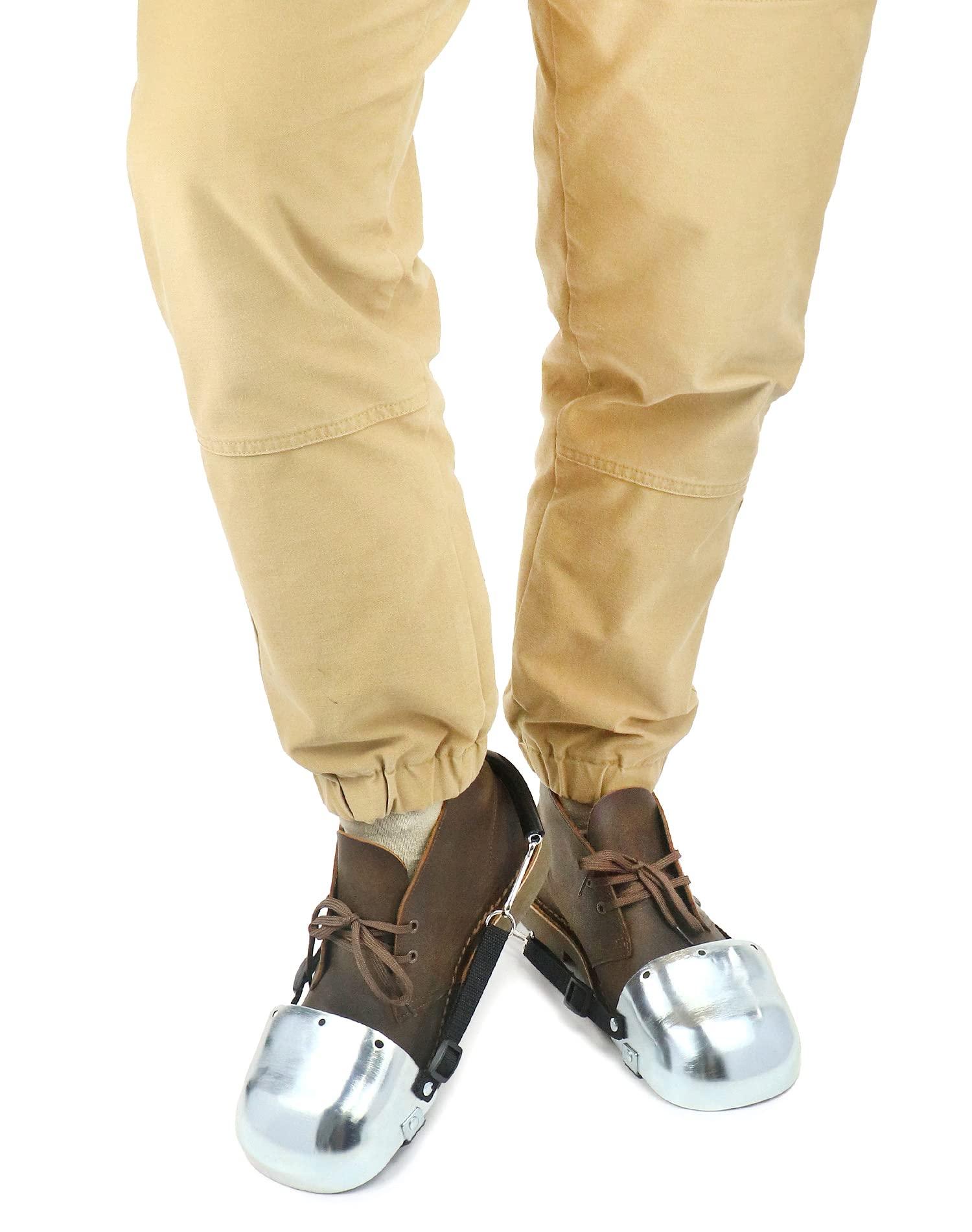 QWORK QWORK Steel Toe Guard, Metatarsal Guards, Foot Guard with Adjustable Straps, Universal Size for Men and Women, 1 Pair