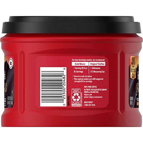 Folgers Folgers Black Silk Dark Roast Ground Coffee, 20.6 Ounces (Pack of 3)