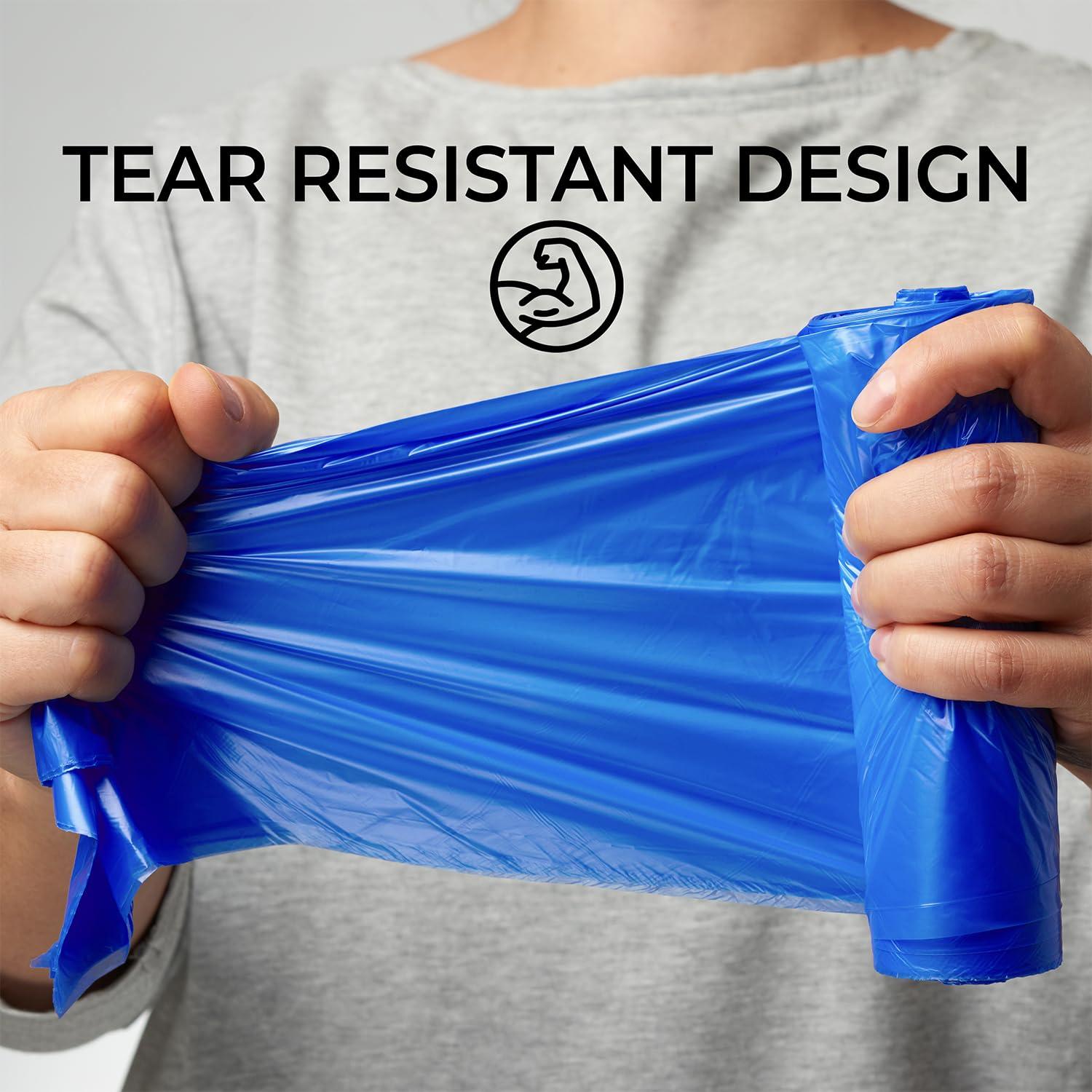 ToughBag ToughBag 13 Gallon Recycling Bags, Blue Trash Bags (300 COUNT) - Blue Recycle Bags, Recycle Trash Bags 13 Gallon Tall Kitchen - Made in USA