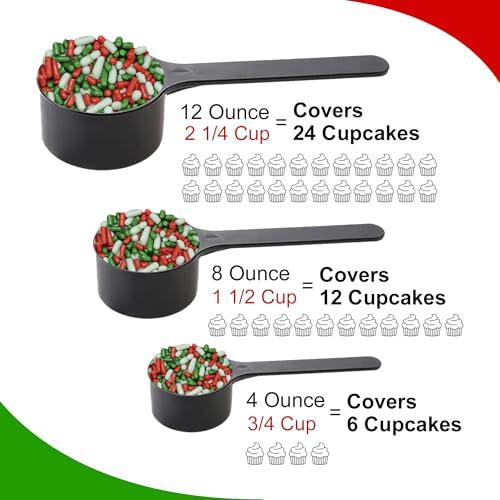 Sprinkle Me This Christmas Sprinkles - Holiday Sprinkles For Baking And Decorating - A Variety Of Bulk Sprinkles Sure To Fit Every Baking Need For The Holidays - 4 Ounce Variety (Christmas Jimmies)