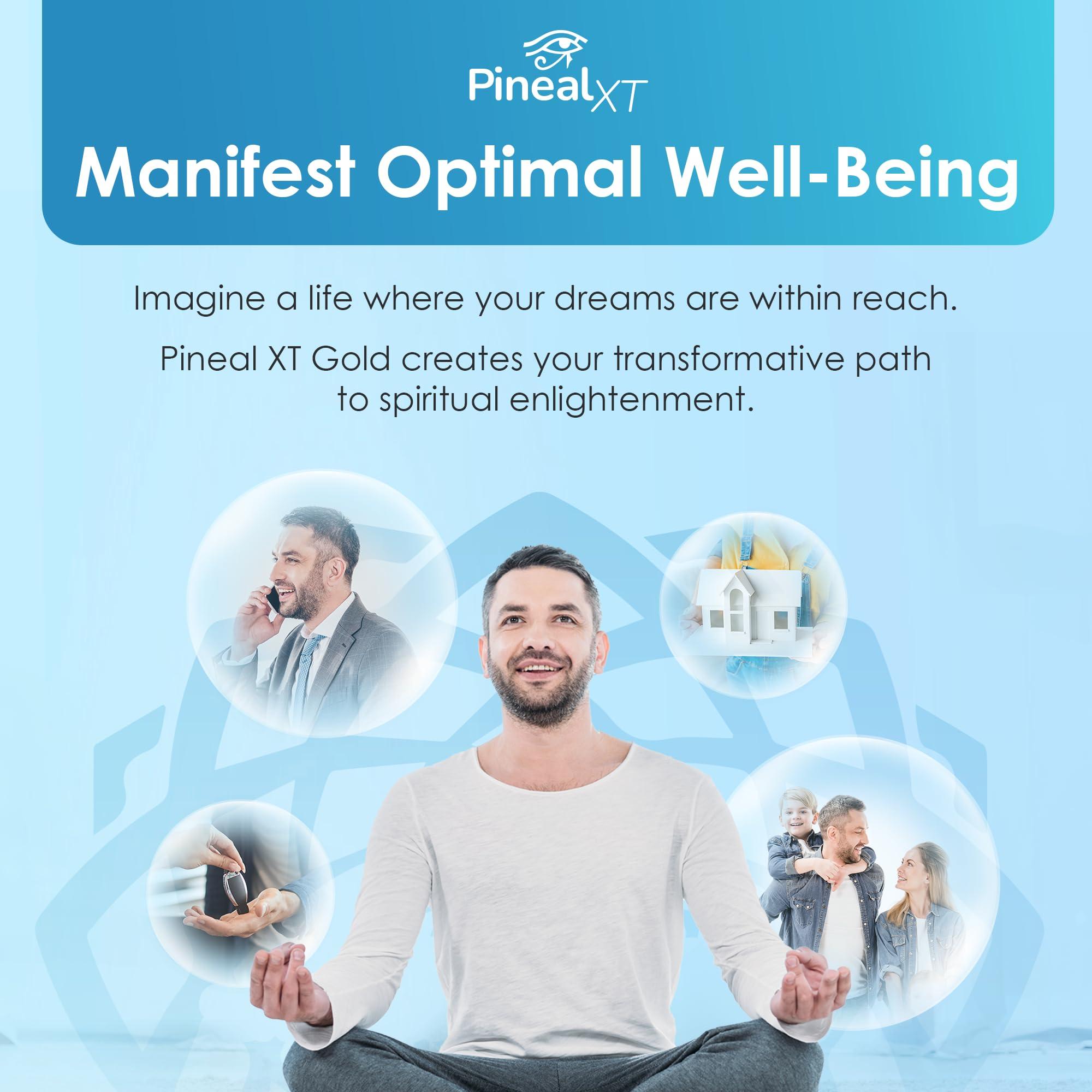Nutraville Nutraville Pineal XT Gold - Pineal Gland Decalcification - Awaken Your Third Eye with 7 Powerful Ingredients in Custom Formula - Body Detox - Take 1 Vegetarian Capsule a Day
