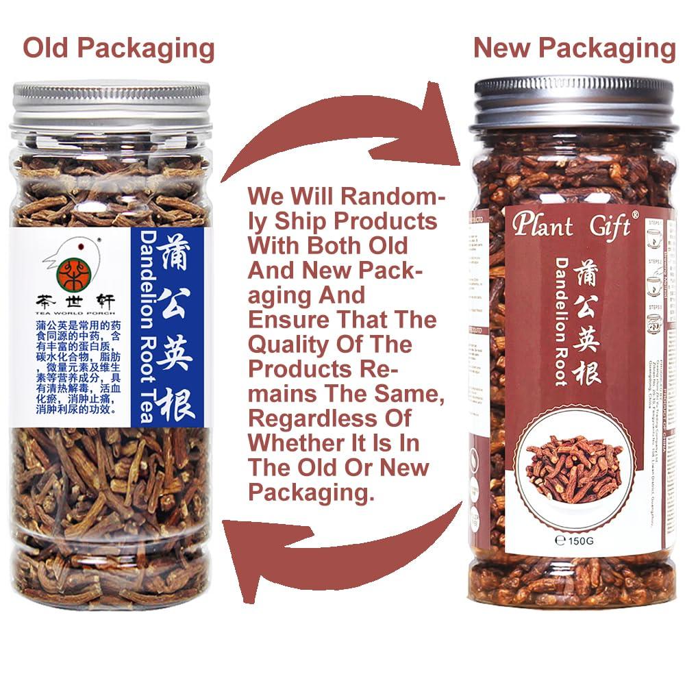Plant Gift Plant Gift 100% Pure Dandelion Root Tea, Detox Tea Dandelion Root Tea 150g/5.29oz