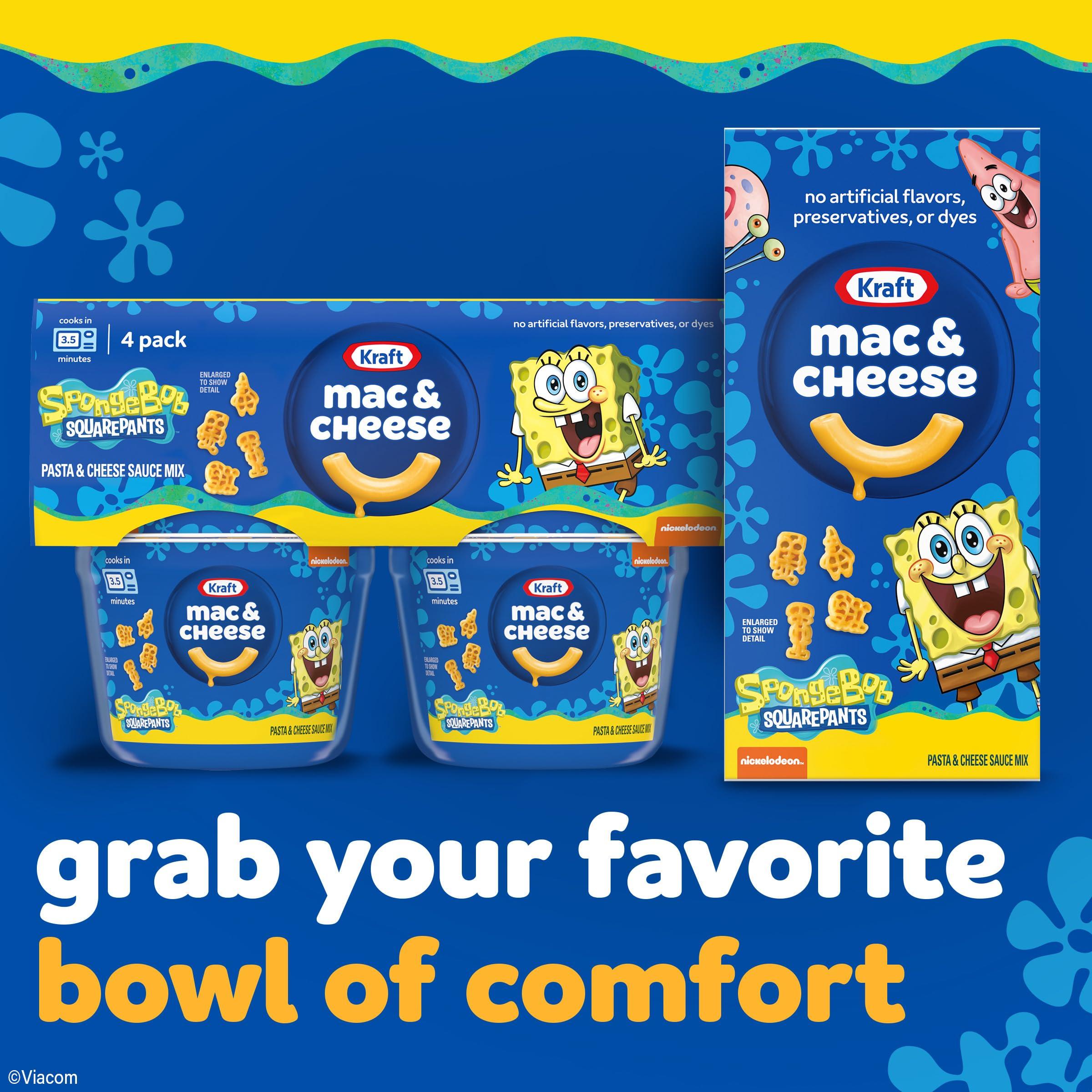 Kraft Kraft Mac & Cheese Macaroni and Cheese Dinner SpongeBob SquarePants, 5.5 oz Box