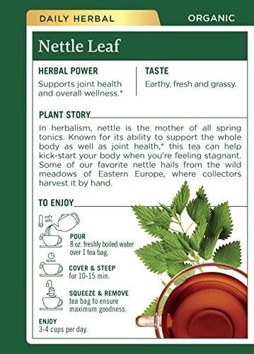 Traditional Medicinals Traditional Medicinals Organic Nettle Leaf Herbal Tea, Supports Joint Health & Overall Wellness, (Pack of 3) - 48 Tea Bags Total