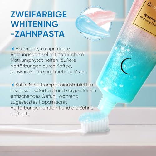 BodyAccel BodyAccel Niacinamide Whitening Toothpaste, BodyAccel Toothpaste, Niacinamide Intensive Whitening Toothpaste, Niacinamide Toothpaste, Stain Removal Toothpaste Natural, Fresh Breath (2)