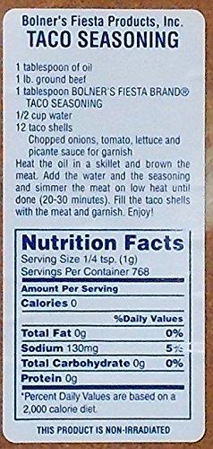 Fiesta Bolner's Fiesta Extra Fancy Taco Seasoning, 5 Lb.