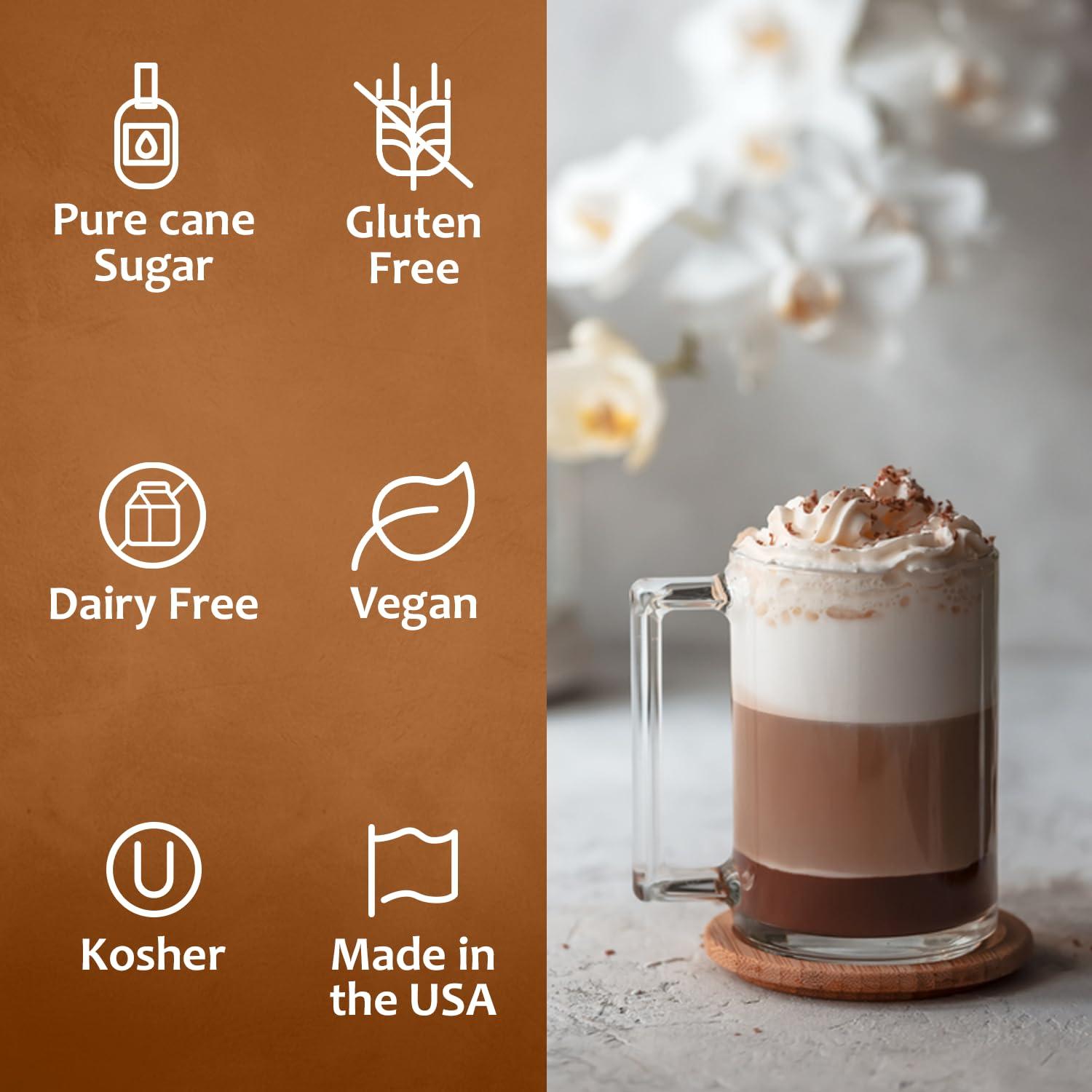 SYRUVIA Syruvia Vanilla Syrup for Coffee with Pump 25.4 fl oz Kosher,