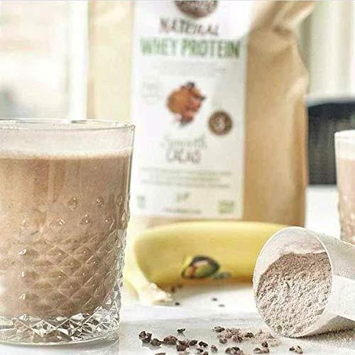 Ekopura Ekopura Natural Whey Protein - Cacao - 76% Protein, Organic Whey from Grass Fed Cows - Free of Nasties - 500g