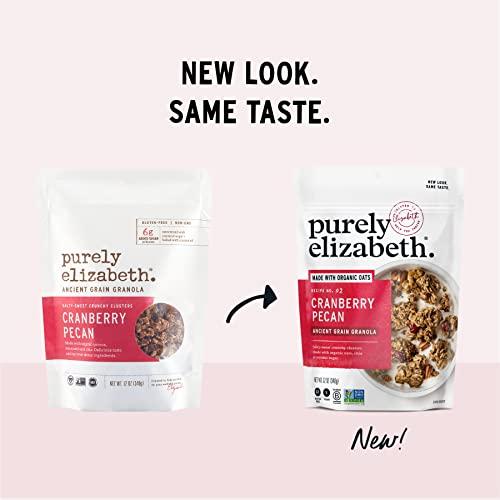 purely elizabeth Purely Elizabeth Ancient Grain Granola, Certified Gluten-free, Vegan & Non-GMO | Coconut Sugar | Delicious Healthy Snack | Cranberry Pecan | 12oz