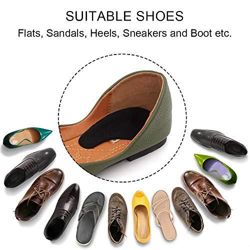 Dr.Foot Dr. Foot's Supination Insoles & Overpronation Insoles, Medial & Lateral Heel Cups for Foot Alignment, Knee Pain, Bow Legs, Osteoarthritis(Medium - Women's 8-11.5|Men's 6-10.5, Black)