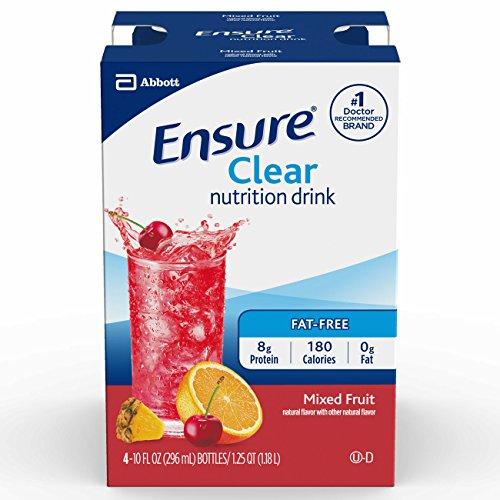 Ensure Clear Ensure Clear Mixed Fruit Nutritional Drink | 8g Protein, 15 Vitamins & Minerals | Ready-to-Drink | Refreshing Taste | 10 fl oz -12 Pack*