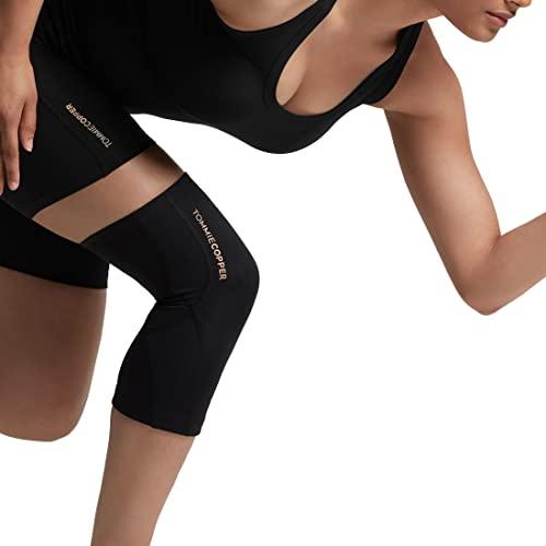 Tommie Copper Tommie Copper Unisex Performance Compression Knee Sleeve - Black - Large