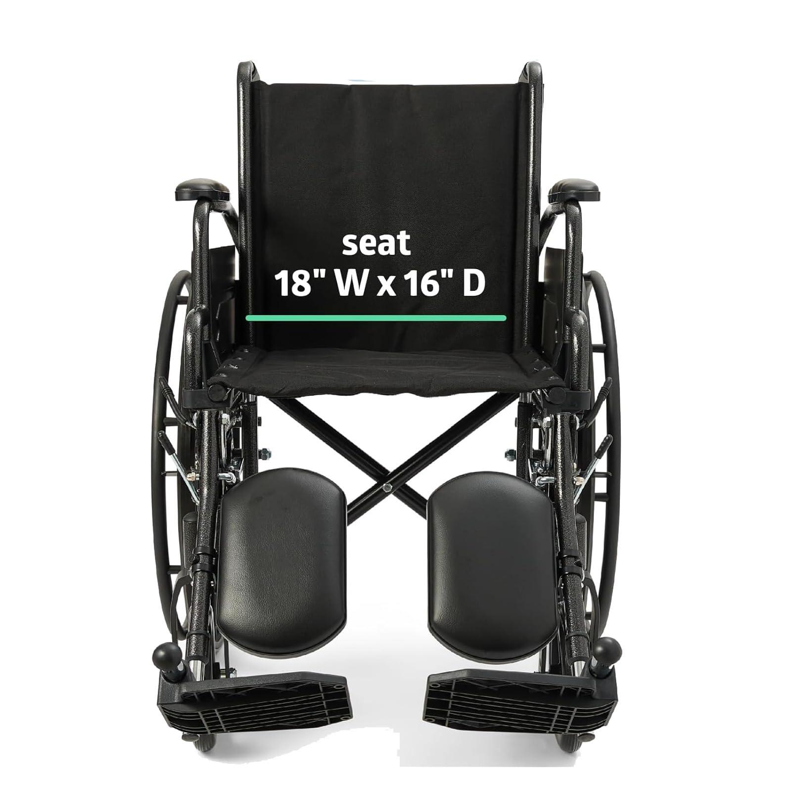 Migeek Migeek Wheelchair 18 inch Seat, Wheelchair Replacement Seat, Nylon Seat Upholstery, Wheelchair Replacement Part (18x16), Universal