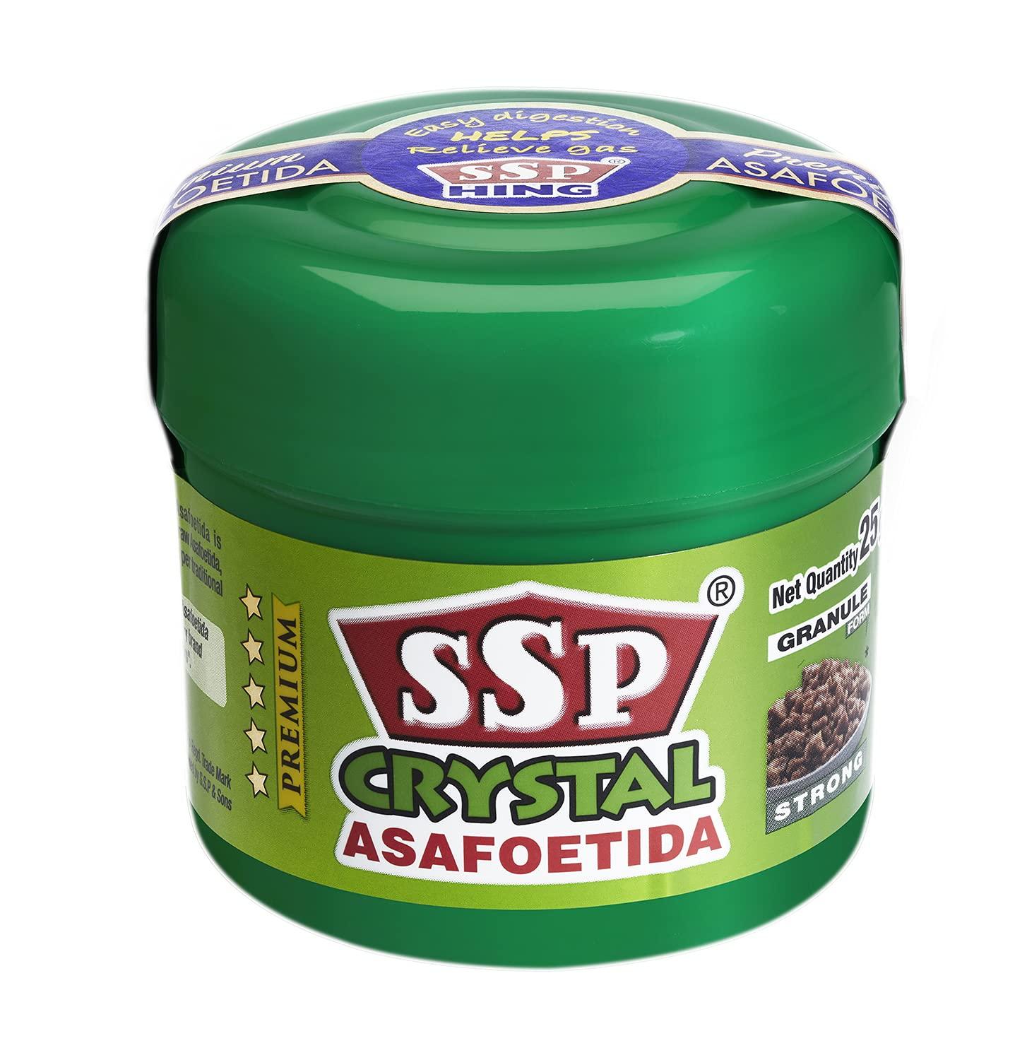 SSP ASAFOETIDA SSP Crystal Asafoetida(Hing) (25G)
