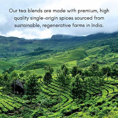 The Chai Box The Chai Box - All Chai\'d Up - Premium Traditional Masala Chai Tea - Featured in Oprah\'s Favorite Things - Loose Leaf Black Tea w/ginger, clove, cinnamon, cardamom, and fennel - 6oz