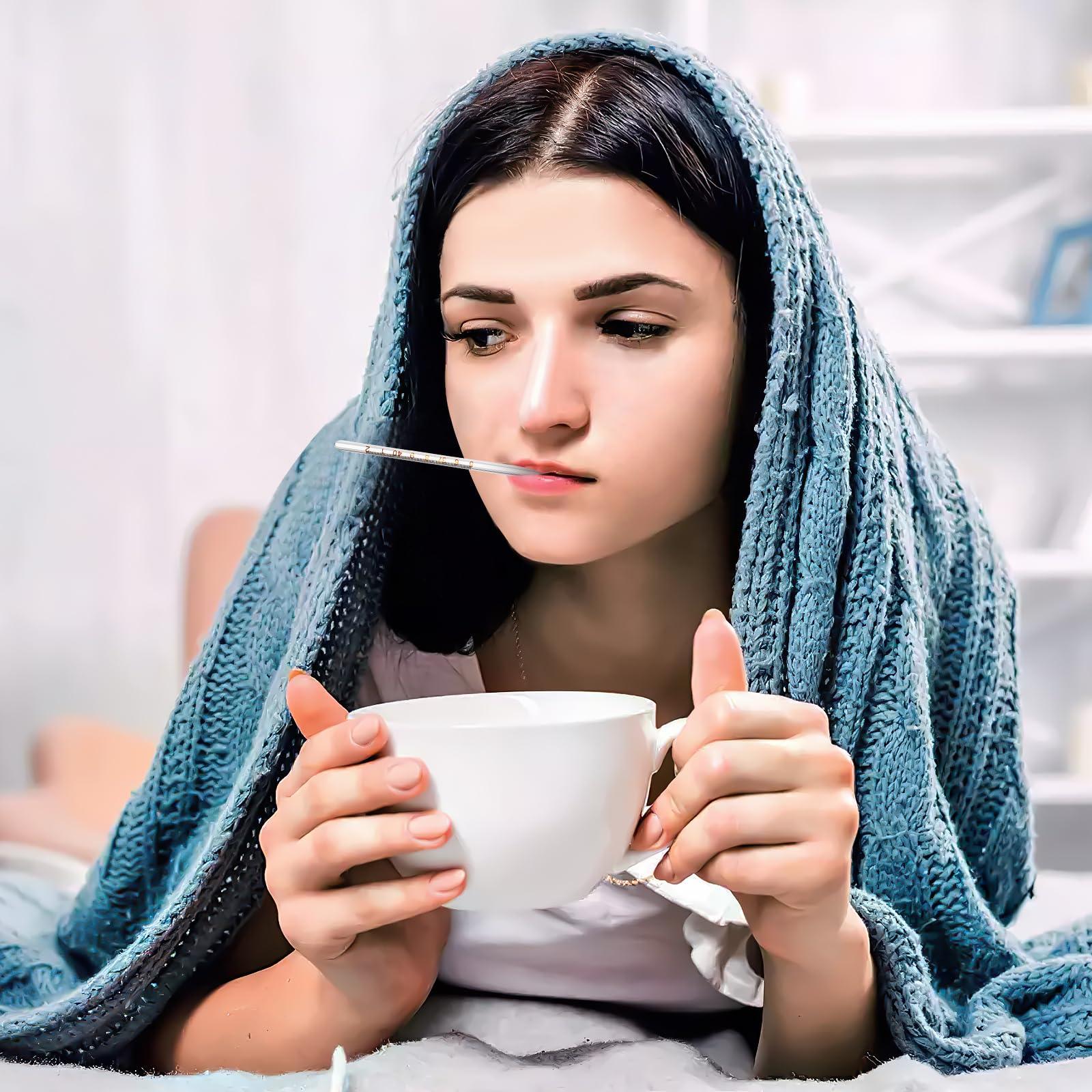 DEARMAMY Glass Oral Temperature Measurement Classic Digital Temperature Measurement Accurate Temperature Measurements for Families