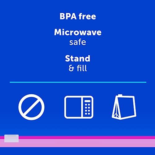 Ziploc Ziploc Quart Food Storage Slider Bags, Power Shield Technology for More Durability, 76 Count