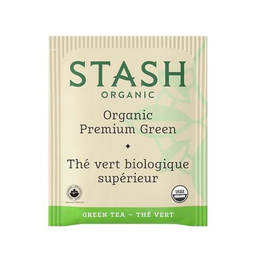 Stash Stash Tea Organic Premium Green Tea, Caffeinated, Non-GMO Project Verified, Serve Hot or Iced, 96 Tea Bags, 16 count (6 pack)