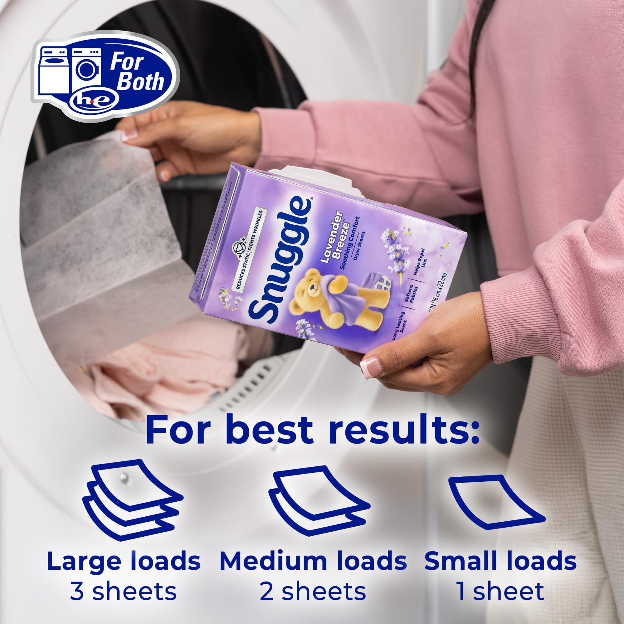 Snuggle Snuggle Fabric Softener Dryer Sheets Lavender Vanilla Orchid 230ct