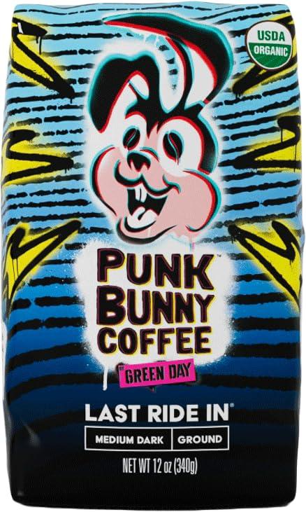 Punk Bunny Coffee Punk Bunny Coffee Dark Medium Roast, Organic Ground Coffee, Last Ride In, 12 oz