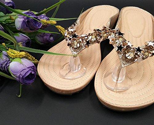 ericotry 5 Pair Silicone Thong Sandal Toe Protectors Clear Sandal Flip Flop Gel Toe Guards Cushions Grip Pads Thong Protectors for Sandals (A#)
