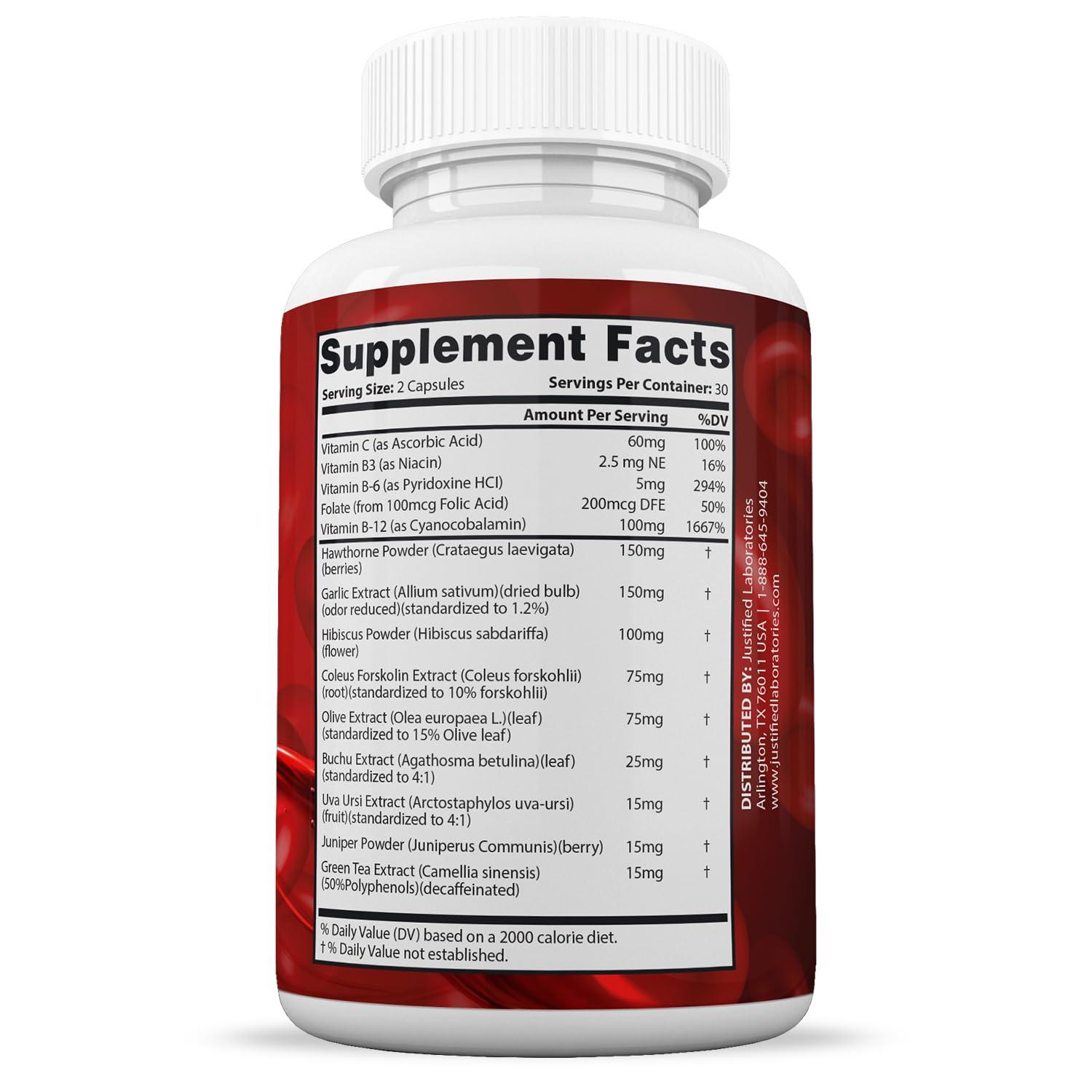 Justified Laboratories Reversirol Advanced Formula 620MG Formula Supplement Pills 60 Capsules
