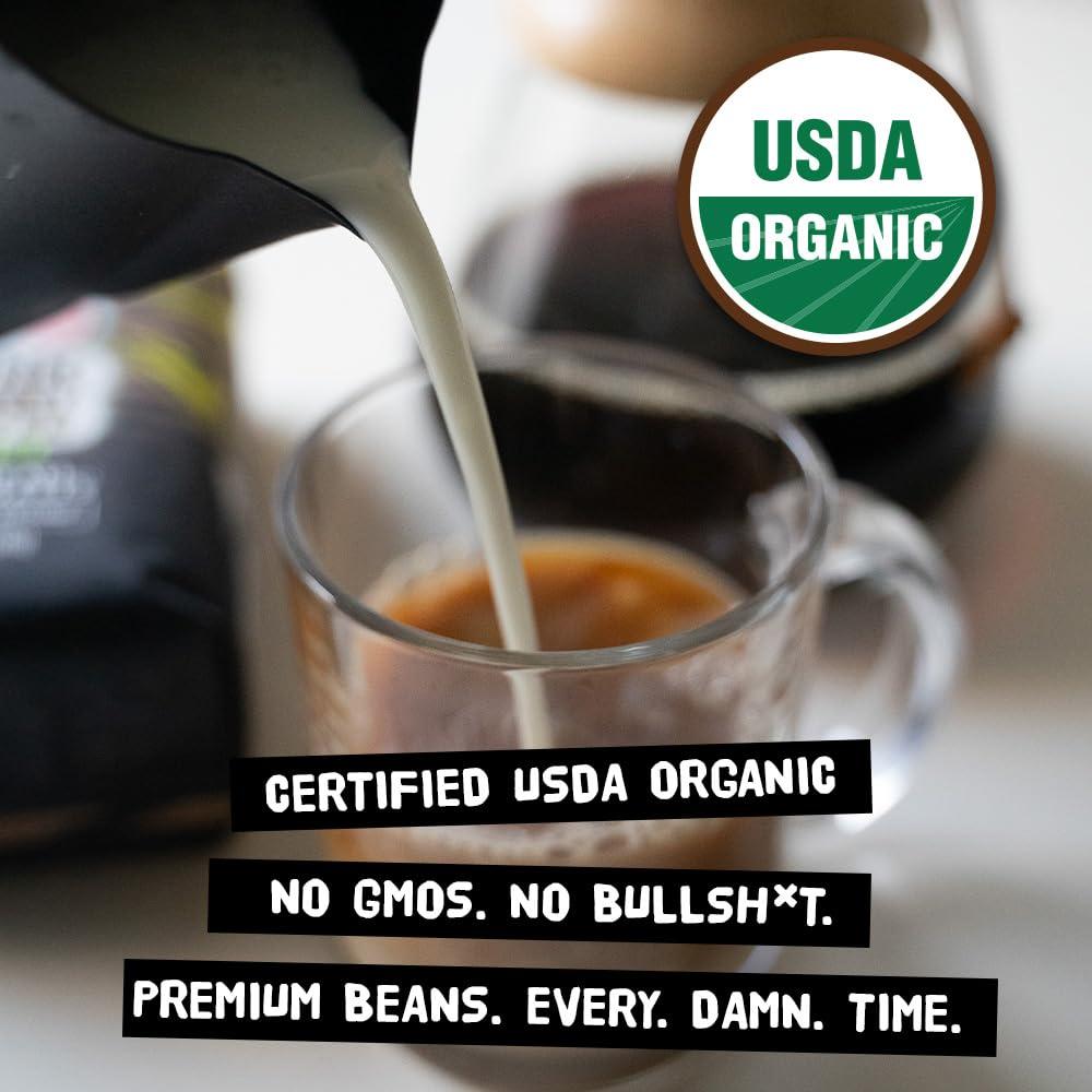 Punk Bunny Coffee Punk Bunny Ultra Dark Roast Coffee, Organic Coffee Pods, Father of All Dark, 10 count