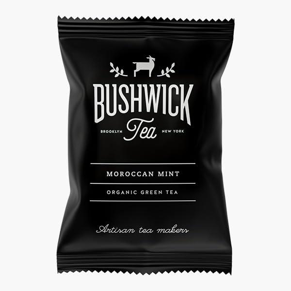 BUSHWICK TEA 100 Sachets | Bushwick Tea | Moroccan Mint Green Tea | Organic Green Tea with Spearmint | Refreshing & Aromatic | | No Added Sugar | Plastic free compostable sachets | (100 Sachets)