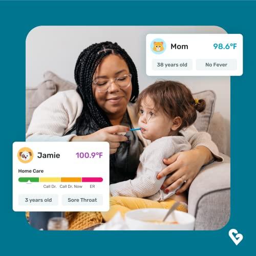 Kinsa Kinsa QuickCare Smart Digital Thermometer - Medical Termometro FDA Cleared