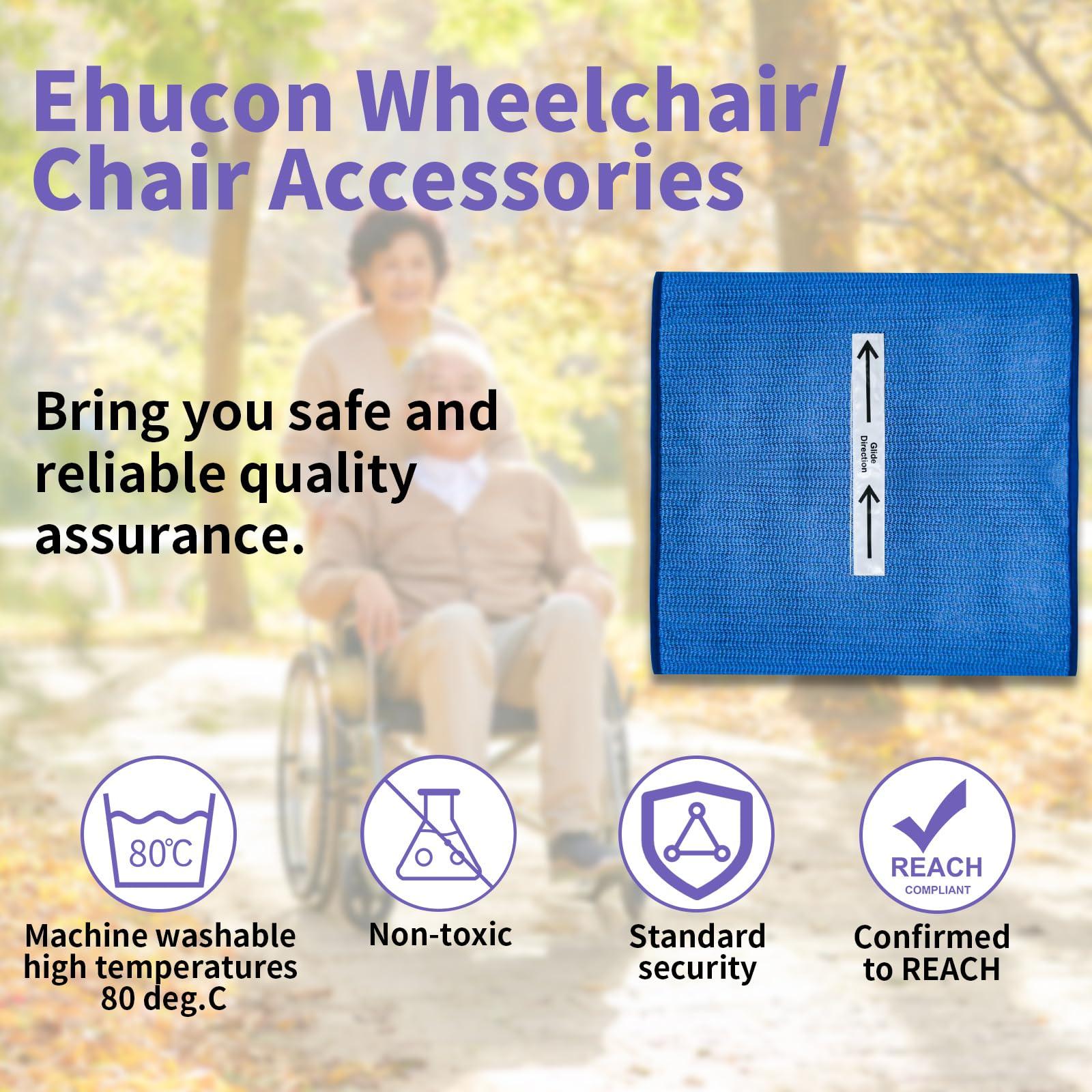 Ehucon Ehucon Wheelchair/Chair Accessories-Non-Slip Seat Cushion,Office Support Pad,One Direction Tubular Slide Sheet for Adults/Seniors/Elderly - 17x17
