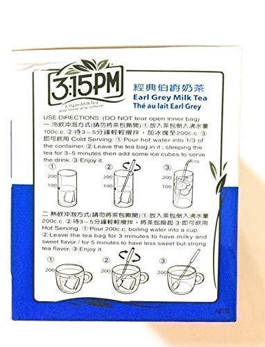 3:15pm 3:15 Earl Gyey Milk Tea AND One Mustard Green Peas