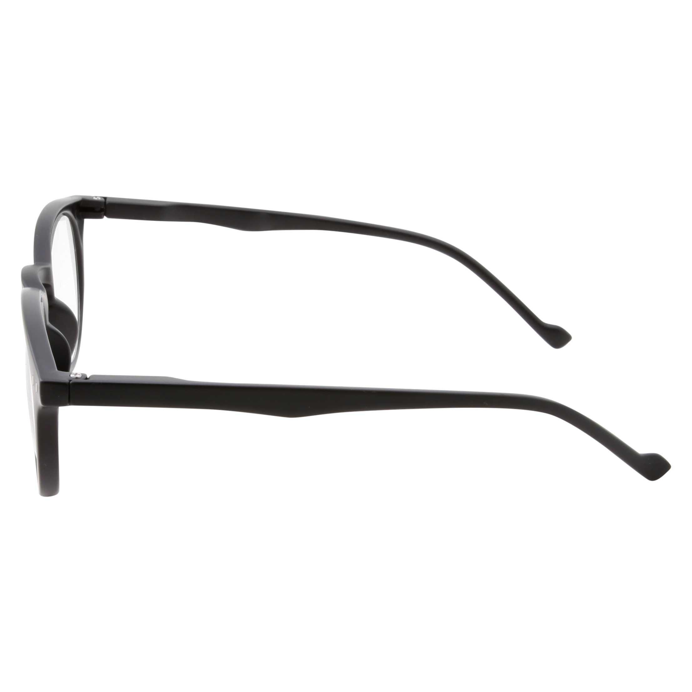Wise Eyewear Wise Eyewear High Magnification Power Strong Reading Glasses Readers +4.00 to +6.00 (Black, 4.50)