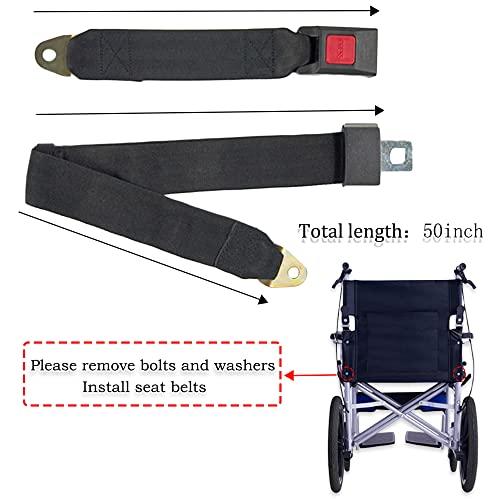MENURSY Elderly Wheelchair Seat Belt for Disabled Patient - Electric Scooters Replacement Band Accessories, Adjustable up to 50\"L, 1.5\"W