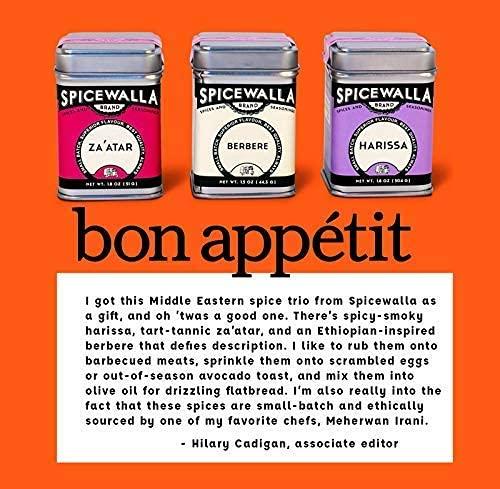 SPICEWALLA Spicewalla Middle Eastern Spices Set | Harissa Spice, Zaatar or Zahtar, Berbere, 3 Pack | Mediterranean Seasonings