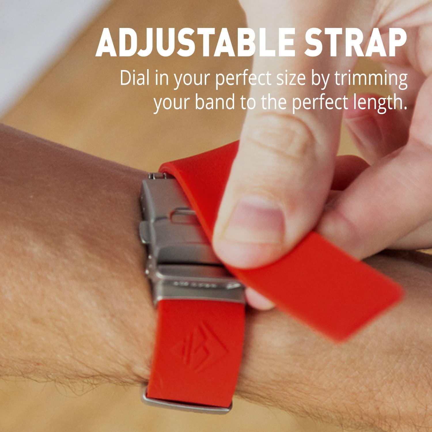 Road ID ROAD iD Bracelet - Official Identification Wristband - Silicone Clasp Identification Bracelet and Sport ID for Athletes