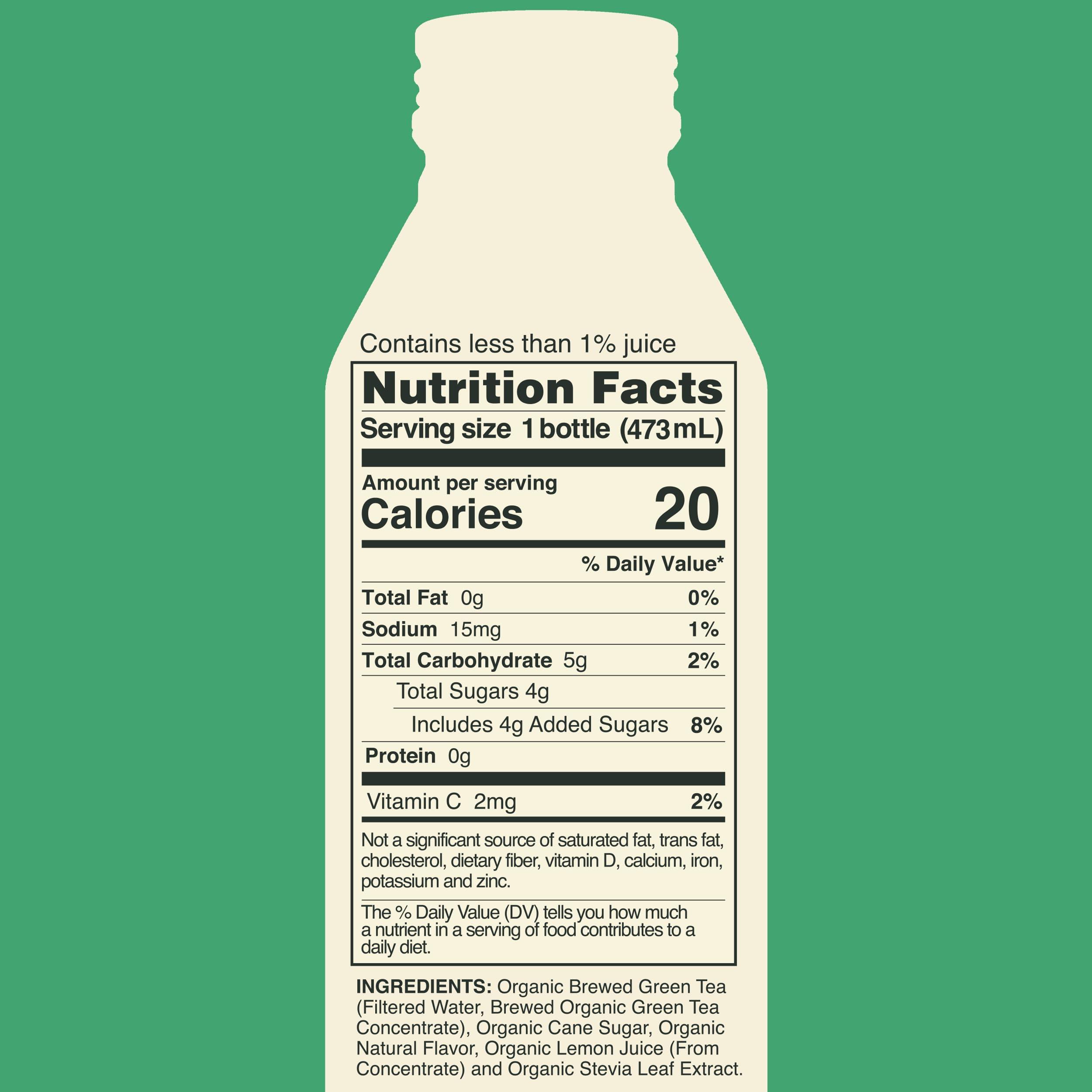 Saint James Iced Tea Saint James Iced Tea - Organic Green Tea - Non GMO, Gluten Free, Low Calorie & Low Sugar - Original Green Tea, 12 Pack (16.9 fl oz each)