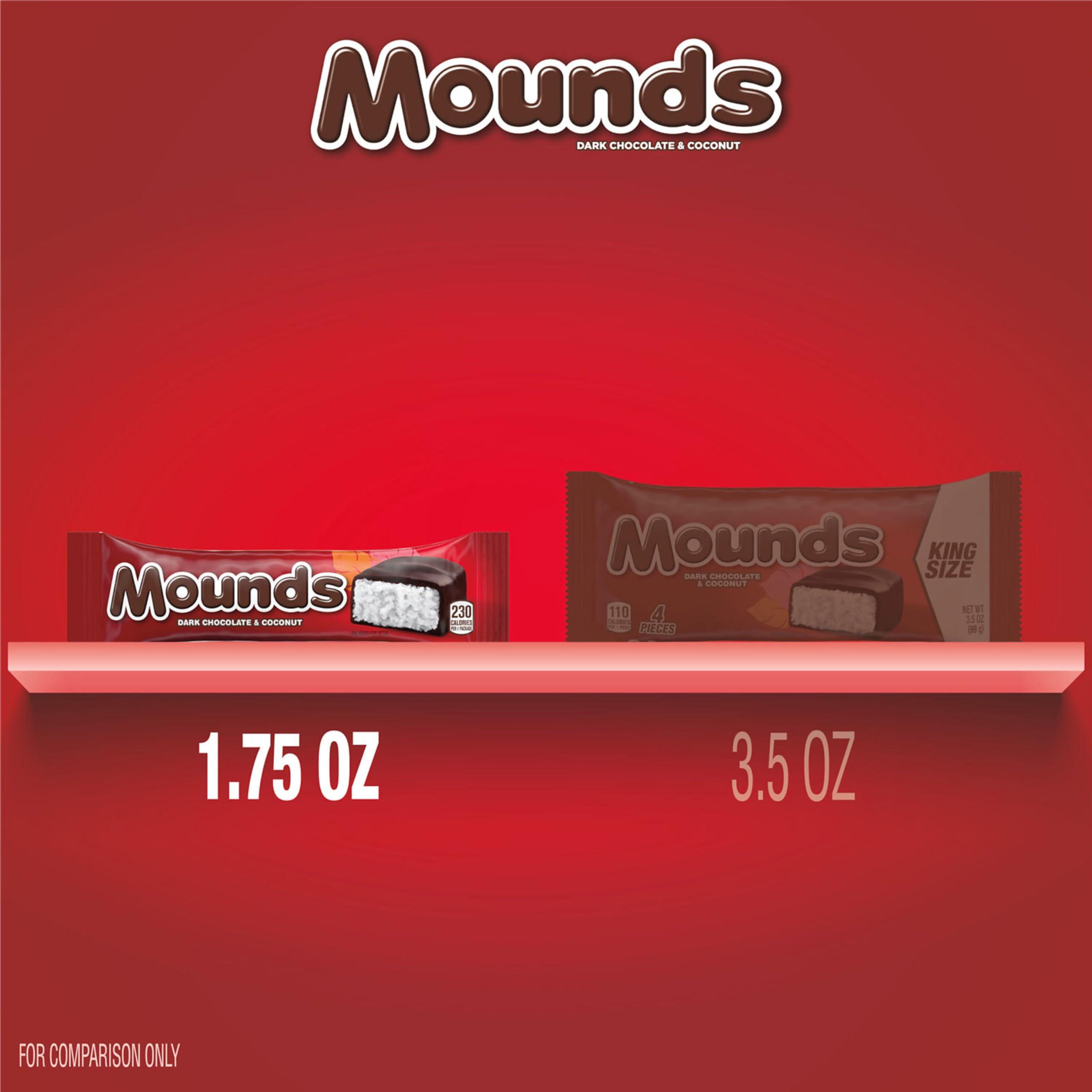Mounds MOUNDS Dark Chocolate and Coconut Candy Bars, 1.75 oz (36 Count)