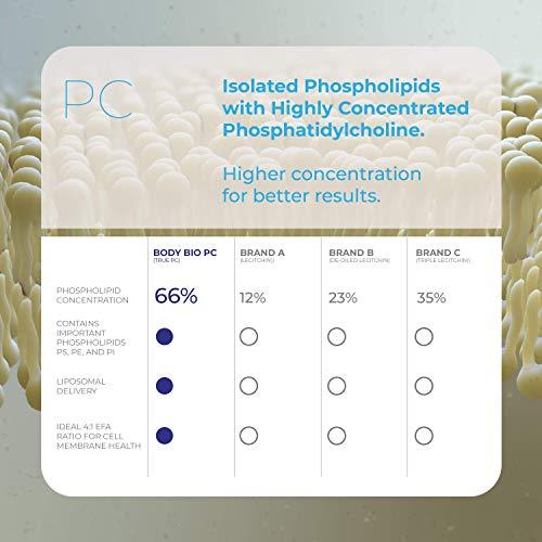 BodyBio BodyBio Brain Supplement 16 oz - Pure Phospholipid Complex for Healthy Aging | Nootropics Booster | Enhance Focus, Memory, Cellular Repair Phosphatidylcholine for Increased Bioavailability