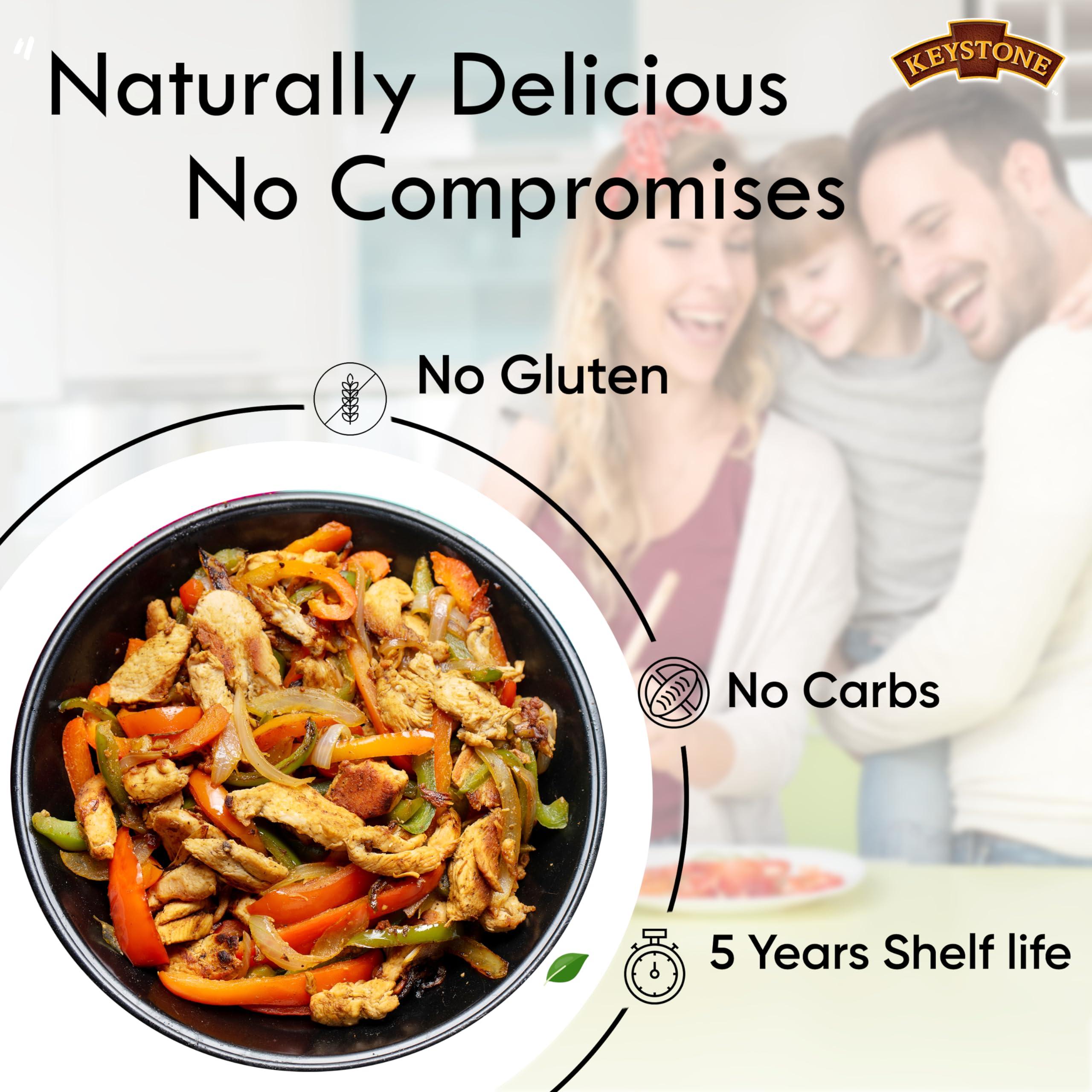 Keystone Meats Keystone All Natural Premium Canned Chicken 14.5 Oz Fully Cooked | No Water Added | Ready to Meat | Quick Meals Emergency Survival Food Canned Meat Pack of 1