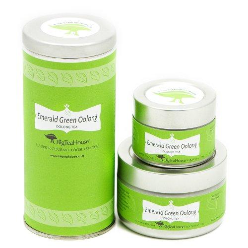 BigTeaHouse Emerald Green Oolong Loose Tea Large Tin (4.4 Ounces)