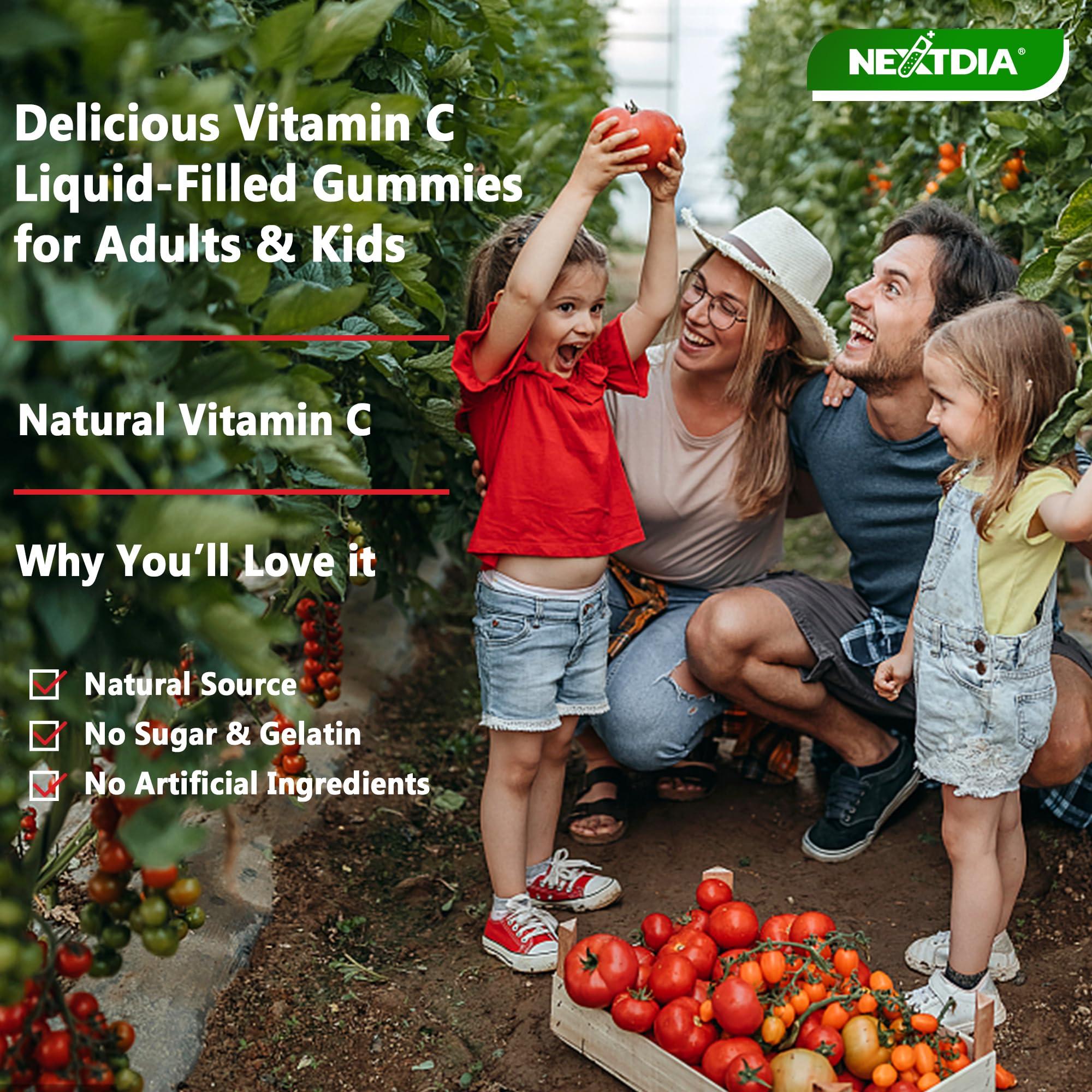 Nextdia Nextdia Whole Food Vitamin C Gummies + Kids Multivitamin Gummies