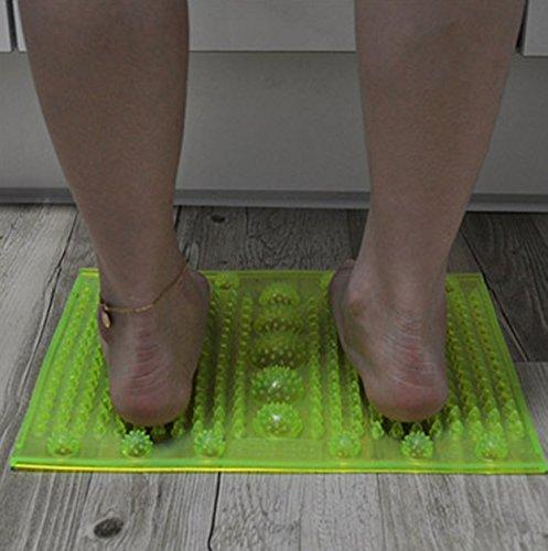 Foot Needle Mat Reflexology Foot Massage Mat Stimulates Blood Circulation Acupressure Feet Massager Plate Board with Magnet (1. Rectangle Mat)