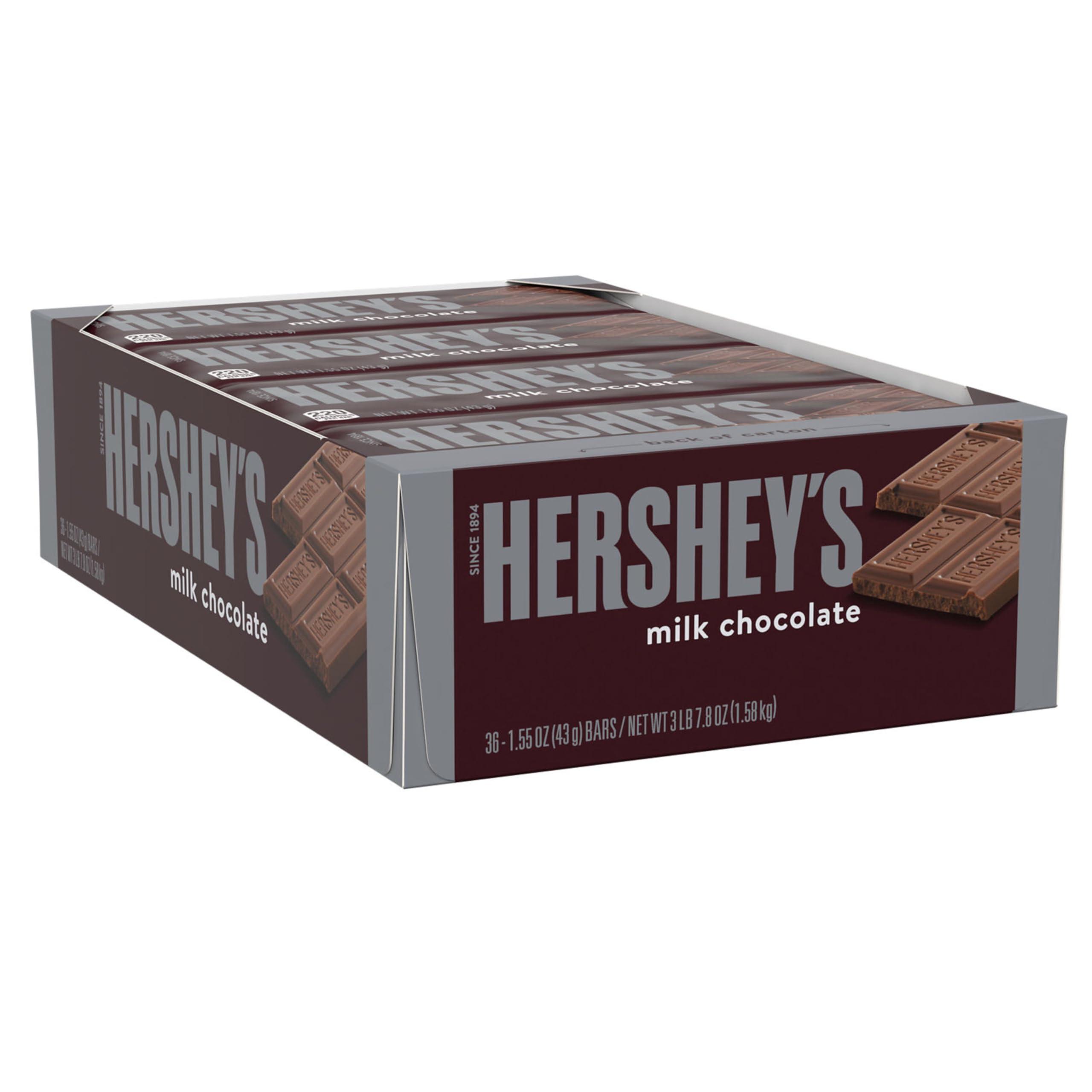 HERSHEY'S HERSHEY\'S Milk Chocolate Candy Bars, 1.55 oz (36 Count)