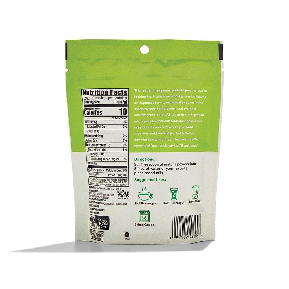 365 by Whole Foods Market 365 by Whole Foods Market, Powder Matcha Organic, 5 Ounce