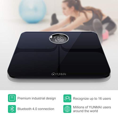 YUNMAI YUNMAI Premium Smart Scale - Body Fat Scale with New Free APP & Body Composition Monitor with Extra Large Display - Works with iPhone...