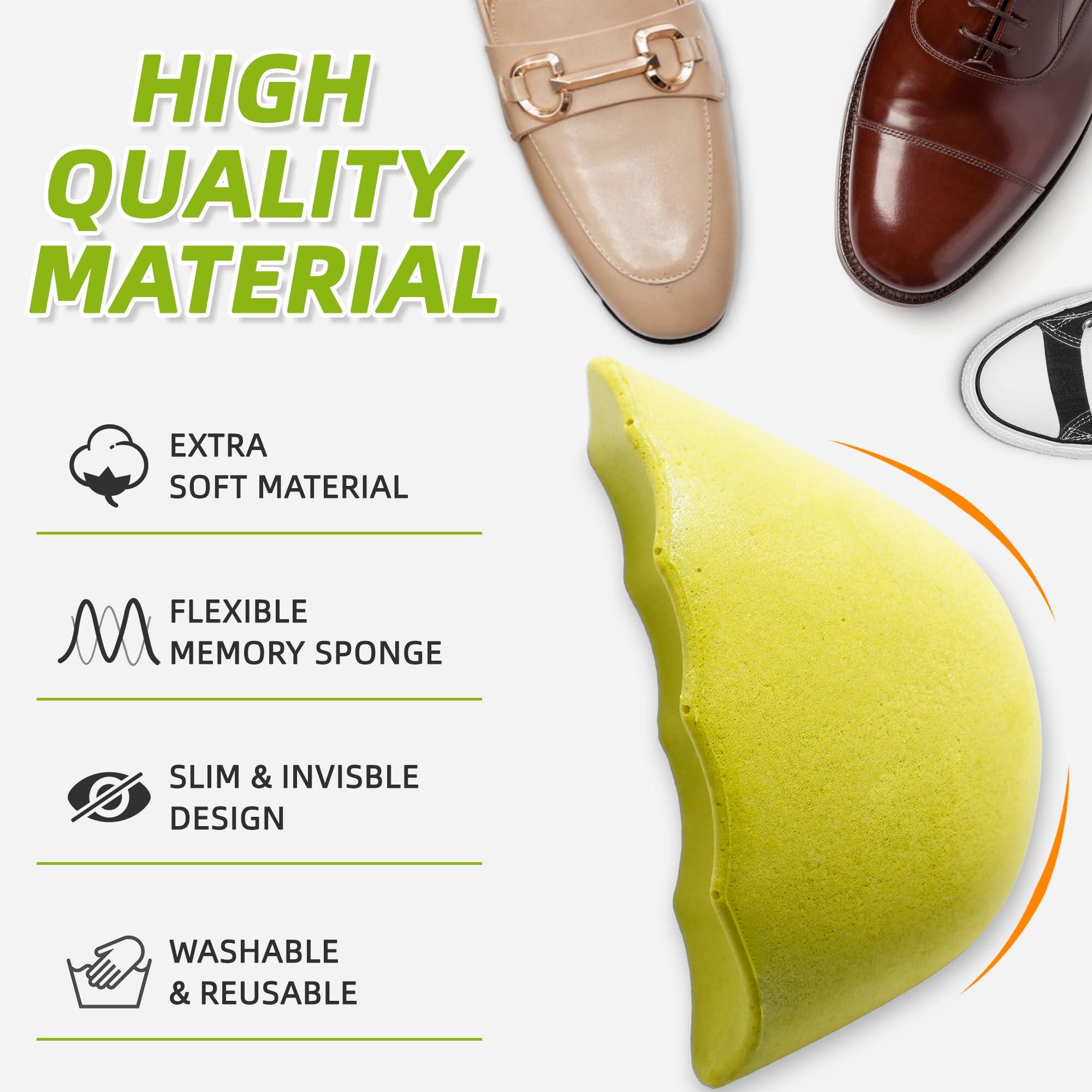 BCCKLE Shoe Fillers for Loose Shoe,Toe Filler Inserts,Shoe Inserts for Shoe Too Big,Heel sliping Make Shoes Fit,for Both Men and Women.Middle:(Half to One Size Bigger)/Green