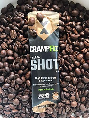 CRAMPFIX CrampFix Sports Shot, Prevents and Relieves Muscle Cramps in Seconds, Easy Carry Sachets, 15 Pack, All Natural, Espresso with Caffeine